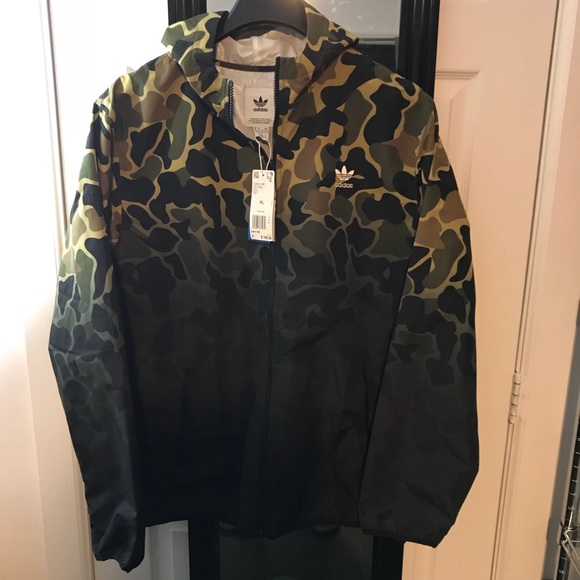 adidas | Jackets \u0026 Coats | Adidas Camouflage Windbreaker Size Mens Xl Ce545  | Poshmark